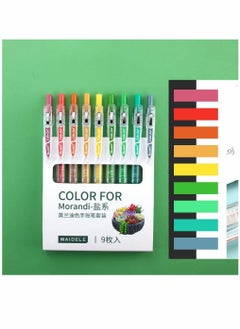 Y&D 9 Colors Retractable Gel Ink Pens with Grip +9 Refill, Assorted Ink, Smooth Writing Color for Drawing, Doodling Scrapbooks Journaling  - Image 2