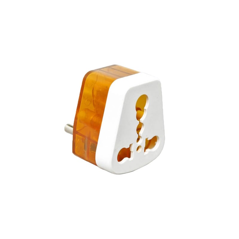 AEMVEE 6A to 16A Converter Plug Heavy-Duty 6 Amp to 16 Amp Socket Adapter for AC, Refrigerator, Geyser & Heavy Appliances Universal 3-Pin 16A Extension Compatible Pack of 1 - Image 1