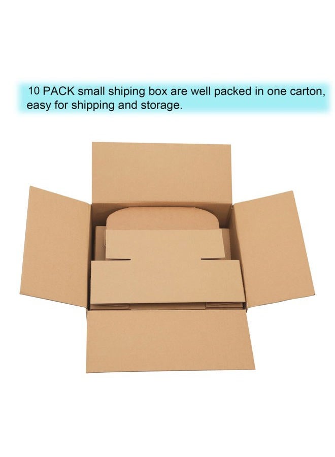 YOUNGKEE 10 Pack Small Shipping Boxes 6x4x3'' Corrugated Small Cardboard Boxes for Shipping, Recyclable Packaging Boxes for Business, Mailer, Gift Packing, Crafts Packing, Jewelry Box, Brown - Image 5