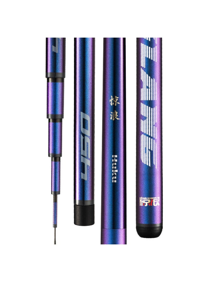 Turbulent Waves Jinglang 3.6-meter Fishing Rod, Portable Short Section Stream Rod, 19 Sections 6h Lake And Reservoir Fishing Rod, Versatile Big Fish Fishing Pole, Fishing Tackle - Image 4