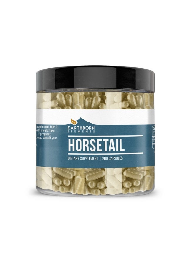 Earthborn Elements Horsetail 200 Capsules, Pure & Undiluted, No Additives - Image 1