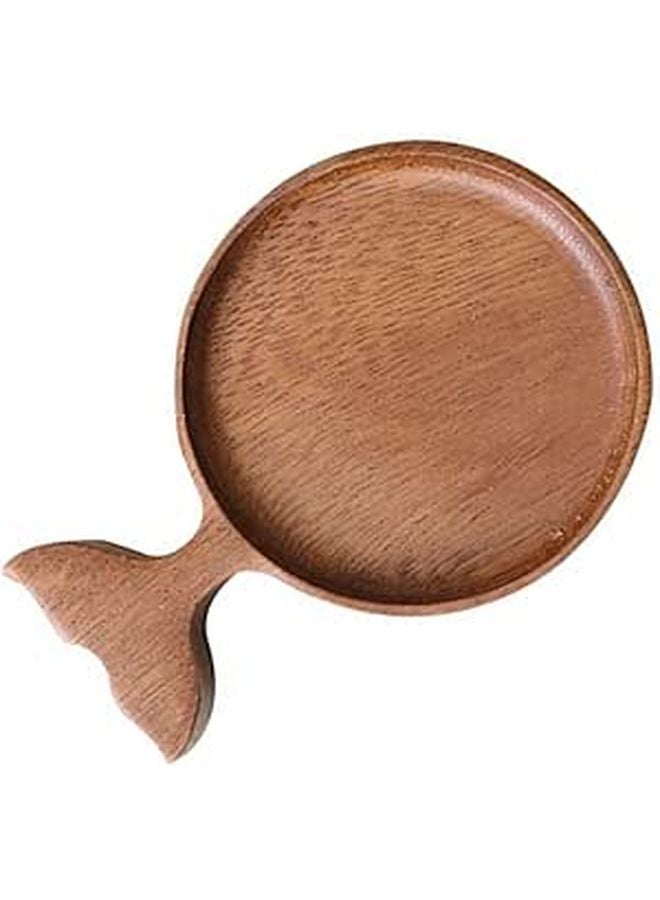 Wooden Fish Shaped Sauce Dish for Dipping Condiments Japanese Cuisine Home Dining - Image 1