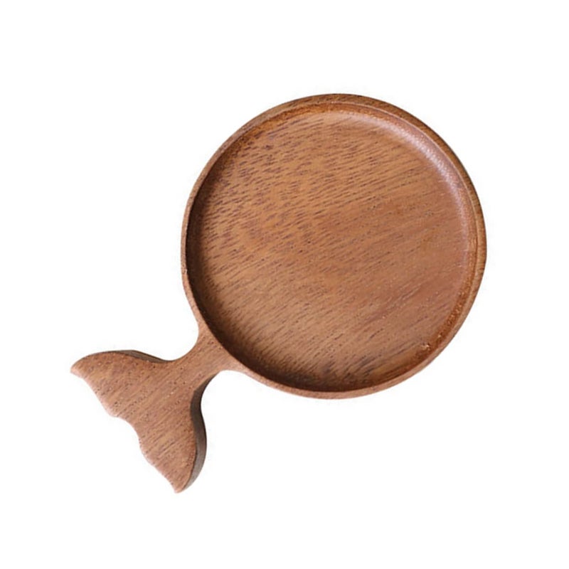 Wooden Fish Shaped Sauce Dish for Dipping Condiments Japanese Cuisine Home Dining - Image 2