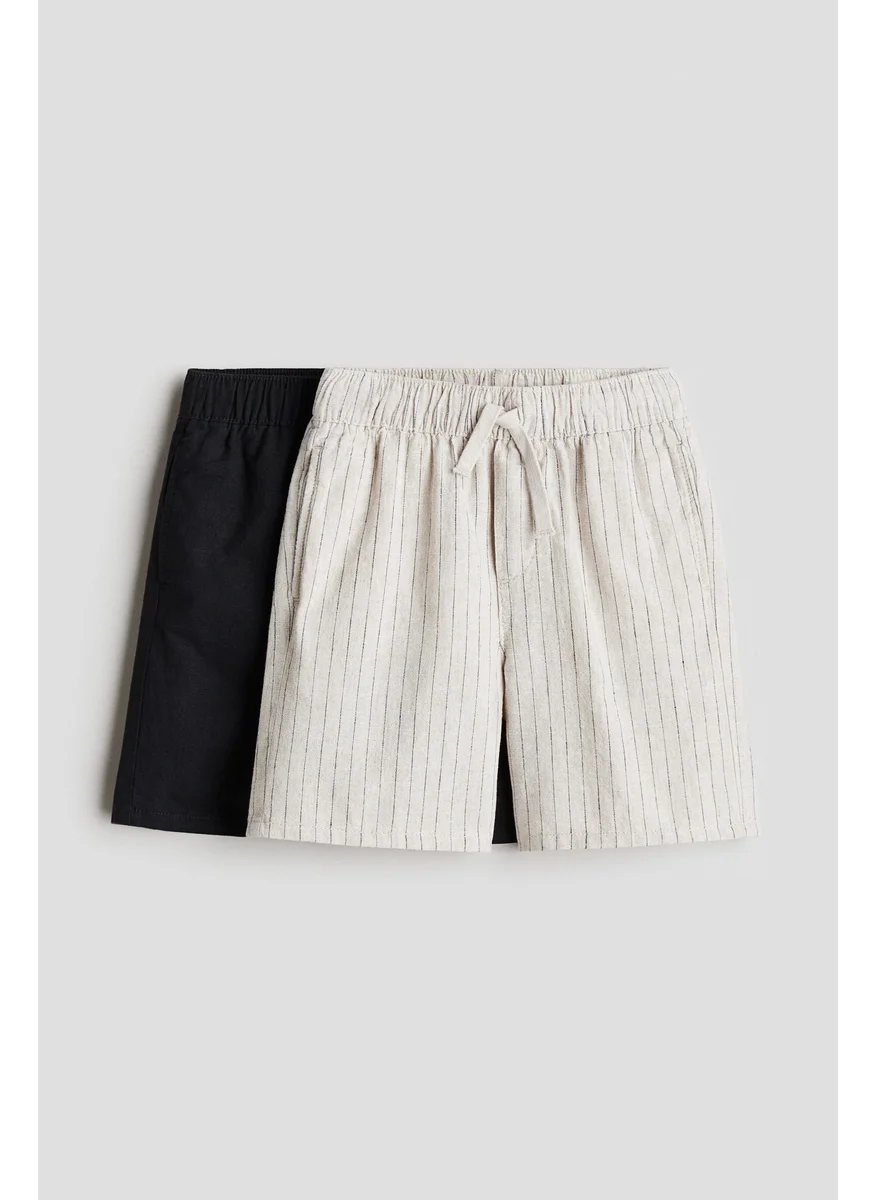 اتش اند ام 2-Pack Linen-Blend Shorts