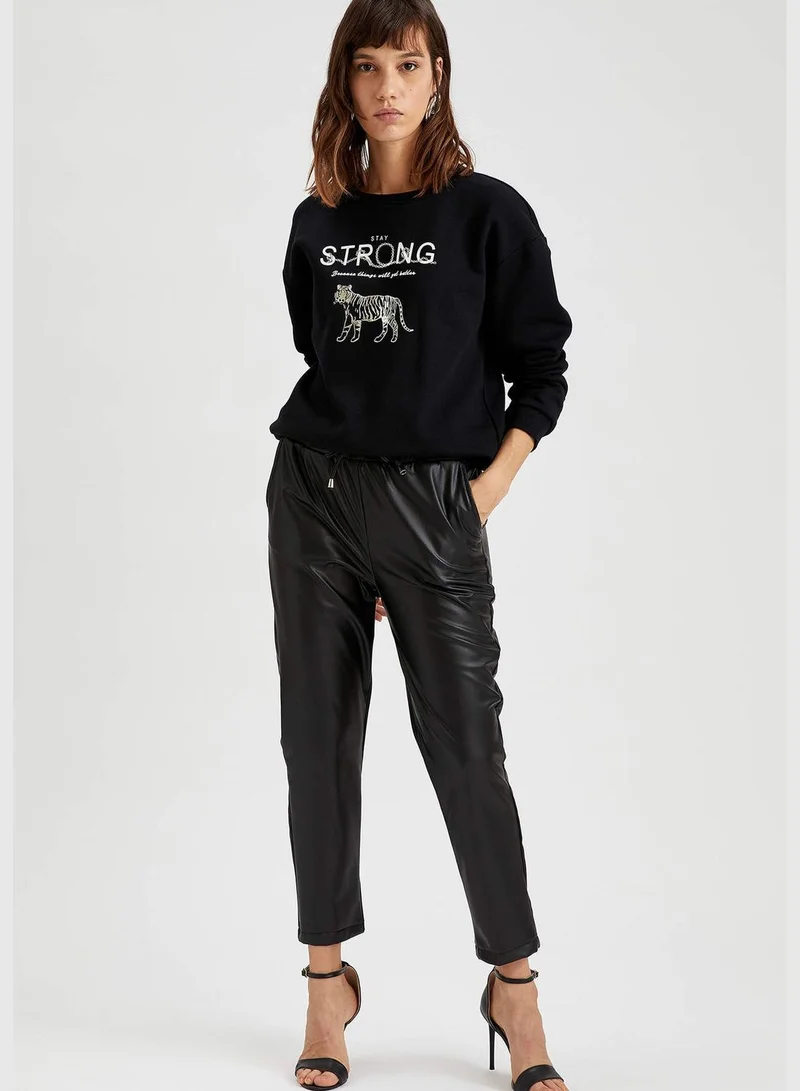 DeFacto Woman Regular Fit C Neck Sweat Shirt