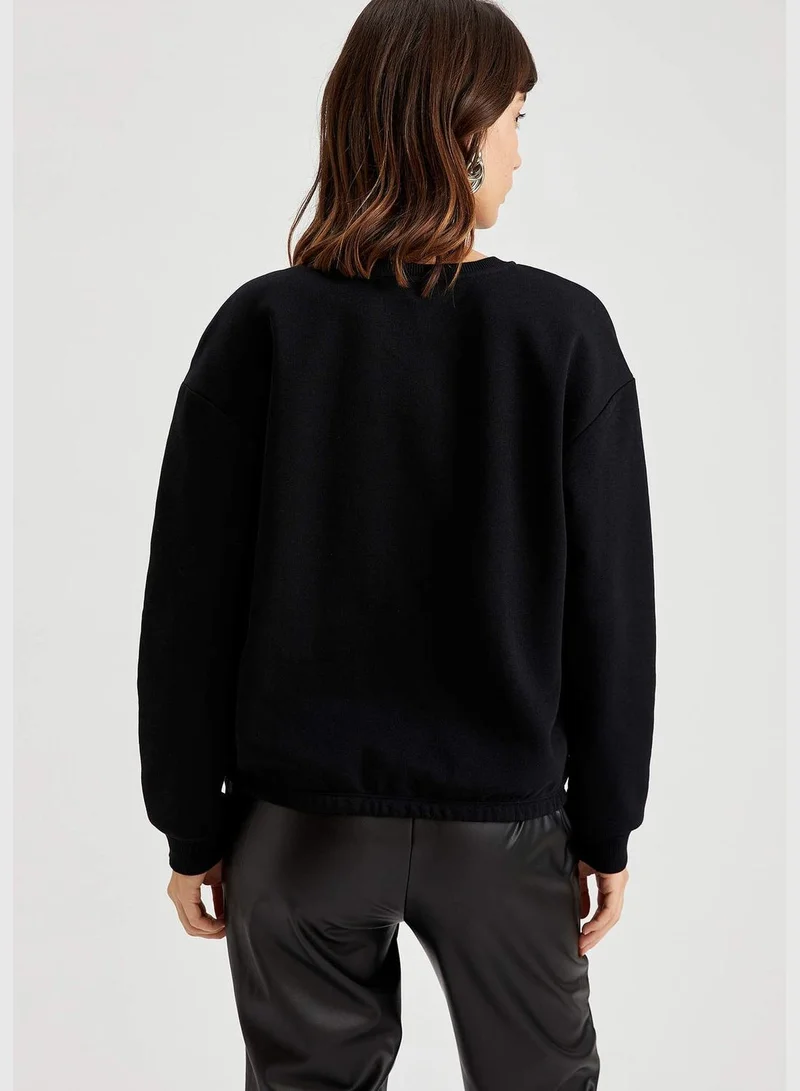 DeFacto Woman Regular Fit C Neck Sweat Shirt