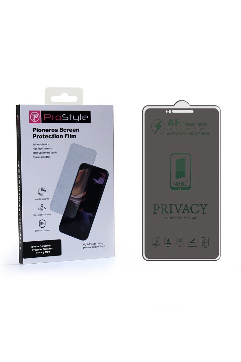 Prostyle iPhone 14 Privacy Screen Protector 6.1" – Anti-Spy Tempered Glass for iPhone 14 - Image 1