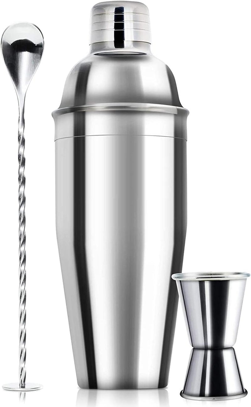 WPHUAW 24oz Cocktail Shaker Bar Set - Professional Margarita Mixer with Jigger & Mixing Spoon - Image 1