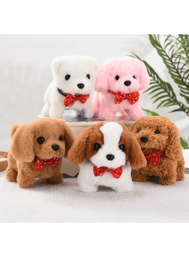 لعبة الكلب القطيفة لعبة المشي على شكل كلب كلب كشك إلكتروني للجرو - اللون: ربطة عنق سانت برنارد - Image 3