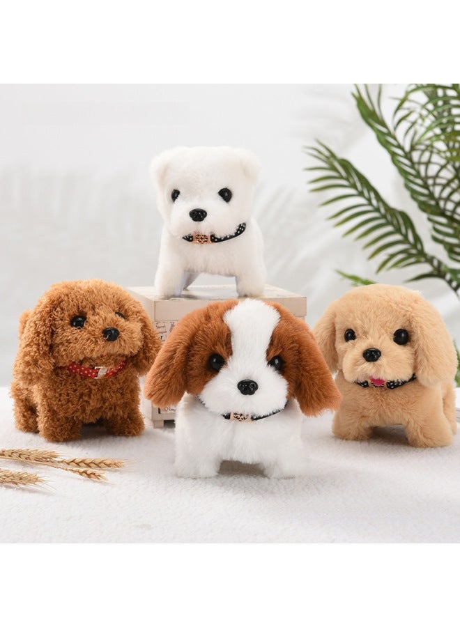 لعبة الكلب القطيفة لعبة المشي على شكل كلب كلب كشك إلكتروني للجرو - اللون: ربطة عنق سانت برنارد - Image 2