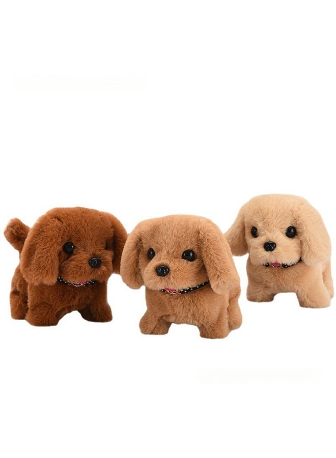 لعبة الكلب القطيفة لعبة المشي على شكل كلب كلب كشك إلكتروني للجرو - اللون: ربطة عنق سانت برنارد - Image 5