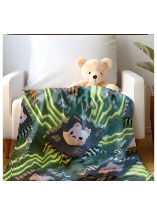 general Flannel thin blanket (warm and comfortable, suitable for sleep, gaming, dust removal and sandproof) 150cm*200cm - 690 - Image 4