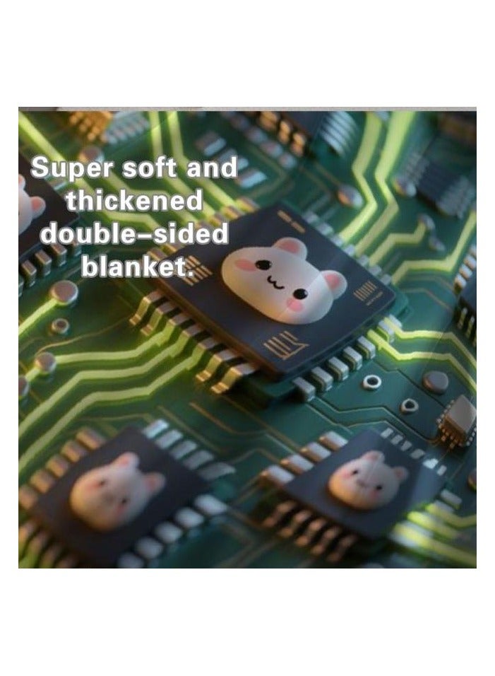 general Flannel thin blanket (warm and comfortable, suitable for sleep, gaming, dust removal and sandproof) 150cm*200cm - 690 - Image 5