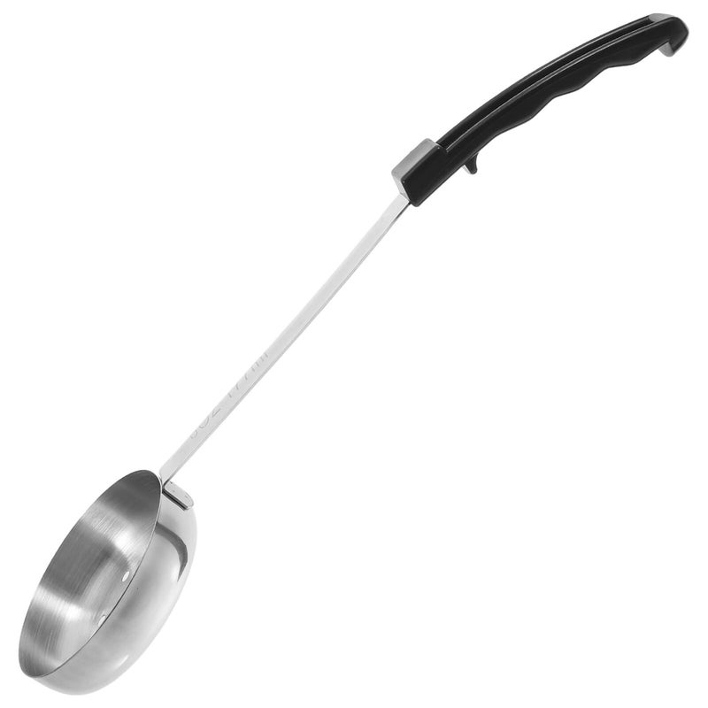 6 Oz Stainless Steel Slotted Serving Ladle With Long Black Handle - Image 2