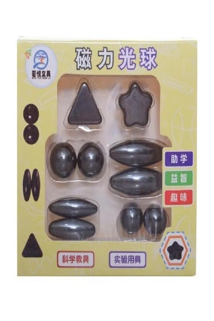 مجموعة ألعاب القوة المغناطيسية، 10 قطع بأربعة أشكال - Image 1