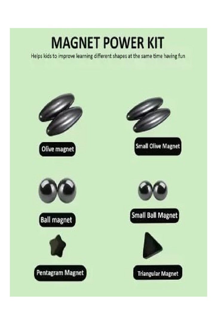 مجموعة ألعاب القوة المغناطيسية، 10 قطع بأربعة أشكال - Image 2