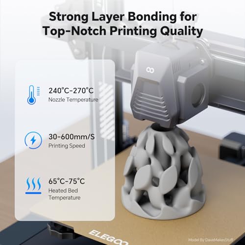 DEEPLEE Rapid PETG Filament 1.75mm, High Speed PETG 3D Printer Filament Up to 600 mm/s, Dimensional Accuracy +/- 0.02 mm, Fits for Most FDM 3D Printers, 1kg Black - Image 5