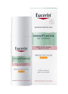 Eucerin DermoPurifyer Oil Control Protective Face Fluid for Post-Acne Marks Protection SPF 30 50ml  - Image 2