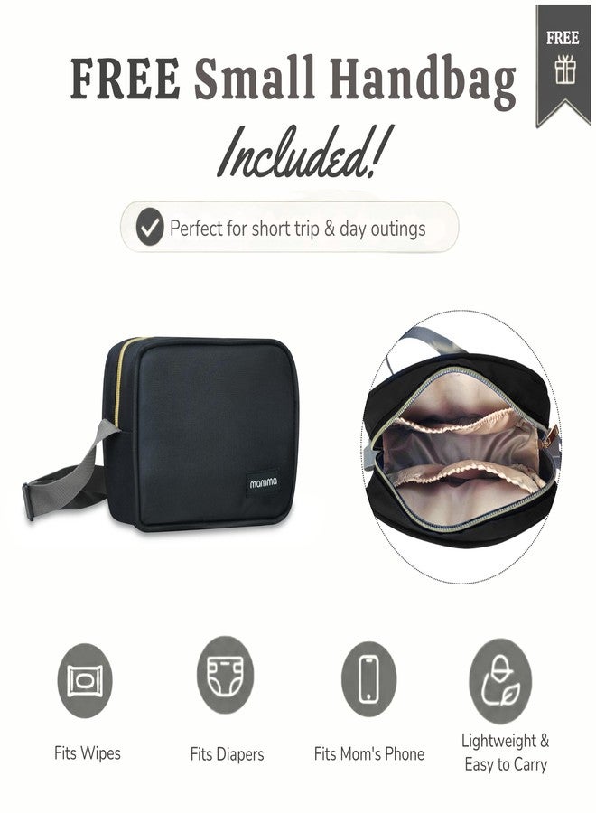 MAMMA Diaper Bag for Mothers for Travel | Baby Bag for Mother Travel, Diaper Bags for Mom and Hospital Bag for Delivery Women Includes Small Diaper Handbag for Day Outings with 9 Month Warranty - Image 2