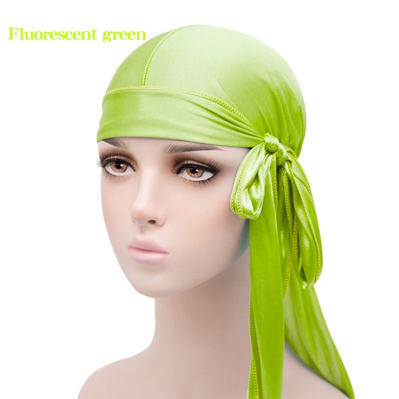 Silky Smooth Durag with Long Tails | Premium Polyester Satin Head Wrap for Men & Women