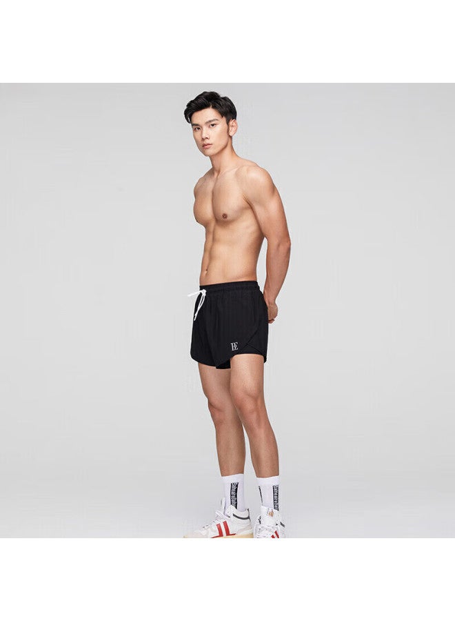Balneaire Peak Series Stylish Men's Sunscreen Seaside Swim Trunks Water And Land Dual-use Black Shorts 50342 XL - Image 4