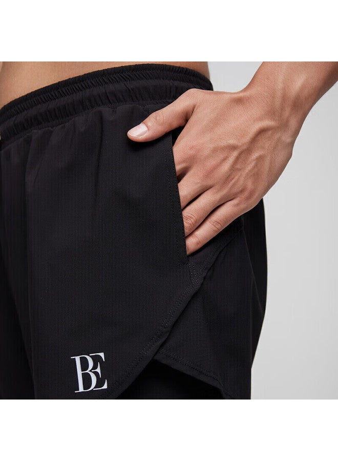 Balneaire Peak Series Stylish Men's Sunscreen Seaside Swim Trunks Water And Land Dual-use Black Shorts 50342 XL - Image 2