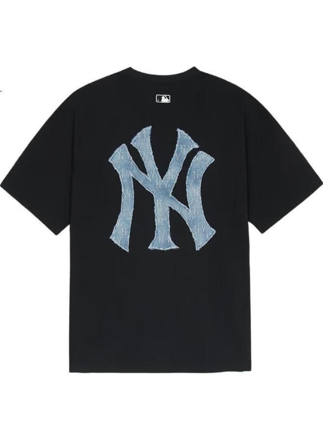 Mlb Men'S And Women'S Short Sleeve T-Shirt With Vintage Big Logo, Quick-Drying And Cool Feeling, New Style, 3Atsm0953-50Bks-Xxl - Image 2