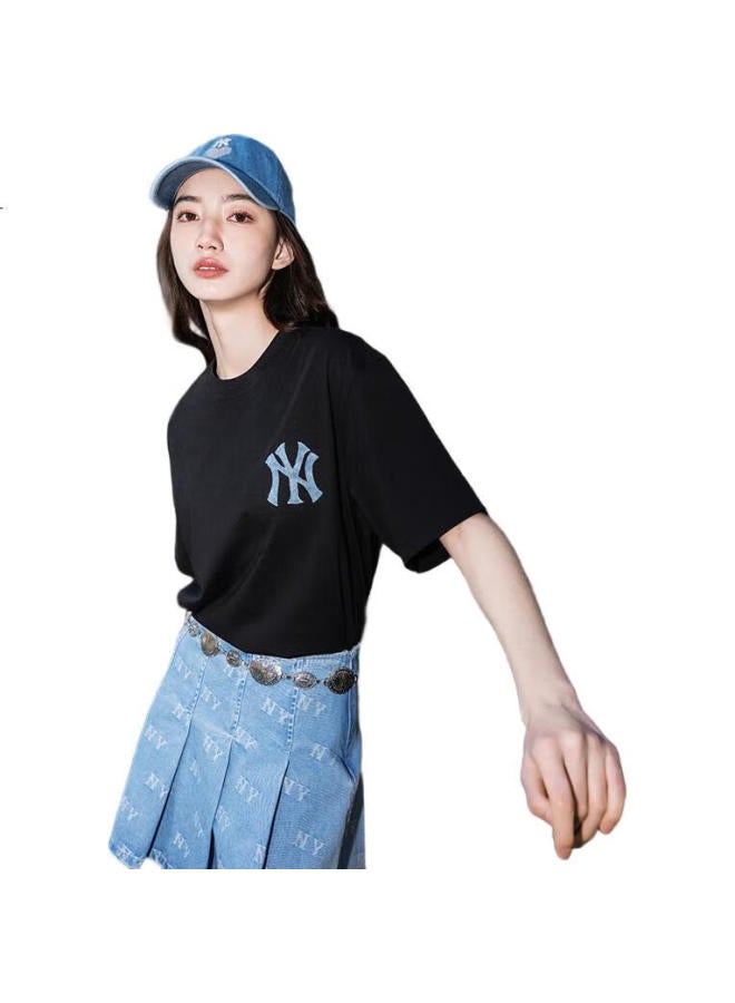 Mlb Men'S And Women'S Short Sleeve T-Shirt With Vintage Big Logo, Quick-Drying And Cool Feeling, New Style, 3Atsm0953-50Bks-Xxl - Image 1