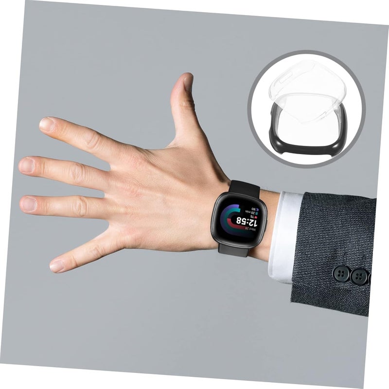 DOITOOL 4pcs Watch Protective Shell Watch Screen Cover Full Protection Case for Lightweight Scratchproof Comfort Fit - Image 4