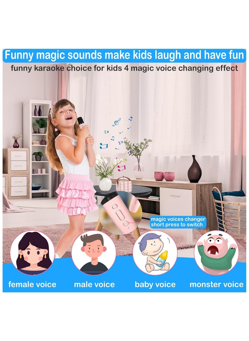 NNEWVANTE Karaoke Machine for Kids, Mini Karaoke Machine for Kids Adults, Portable Bluetooth Speaker with 1 Wireless Microphones,Birthday Toys Birthday Gifts for Girls 4, 5, 6, 7, 8+ Years Old Kid(BLUE)  - Image 2