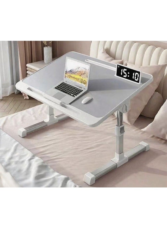 JCB CHIC Portable And Foldable Notebook Computer Desk, Bed Desk, Computer Table, Study Desk, Adjustable Angle And Height, Meeting The Needs of Office Work, Reading And Writing, 60cm×40cm  - Image 1