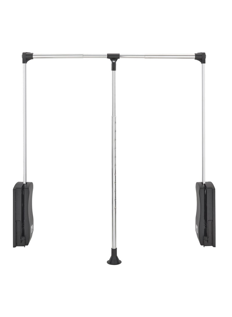 Rev-A-Shelf RevAShelf 2635 Pull Down Adjustable Side Mounted Closet Rod for KitchenBathroom Cabinets with Telescoping Handle  Hardware Chrome CPDR2635 