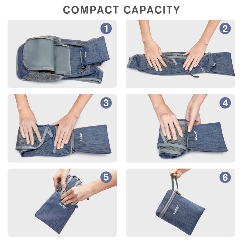 G4Free 10L/15L Hiking Backpack Lightweight Packable Hiking Daypack Small Travel Outdoor Foldable Shoulder Bag - Image 4