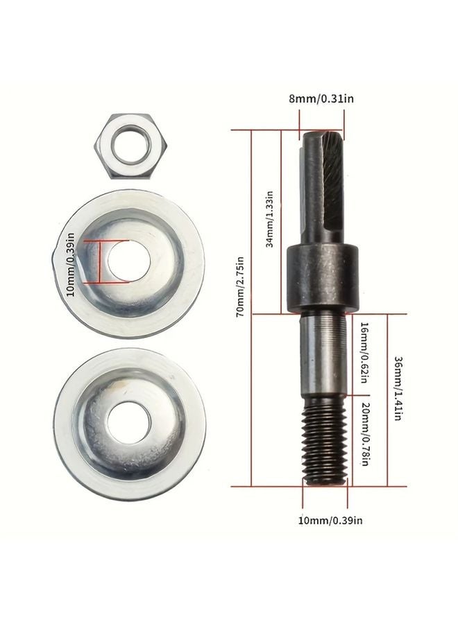 2Pcs Black Drill to Grinding Wheel Spindle Converter for Polishing and Cutting Concrete Granite Stone - Image 5