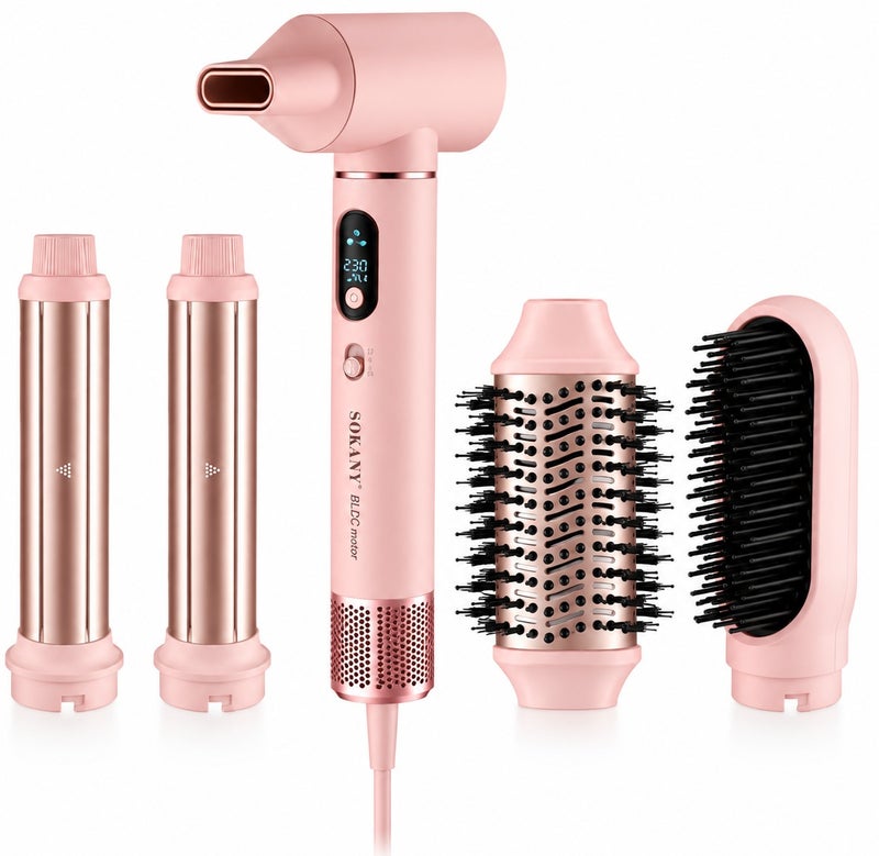 sokany SK-14041 5*1 Digital Hair Dryer Set - 1600W - Image 1