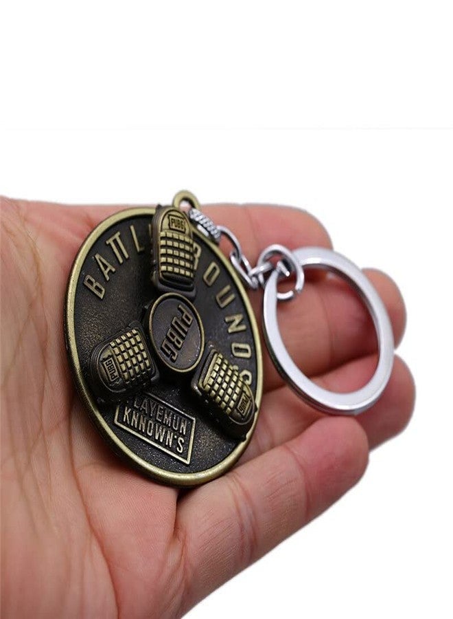 VIEN Revolving PUBG Game Military Bag pubg mobile Armor Gamer Design-1PC Key Chain (GOLD) - Image 3