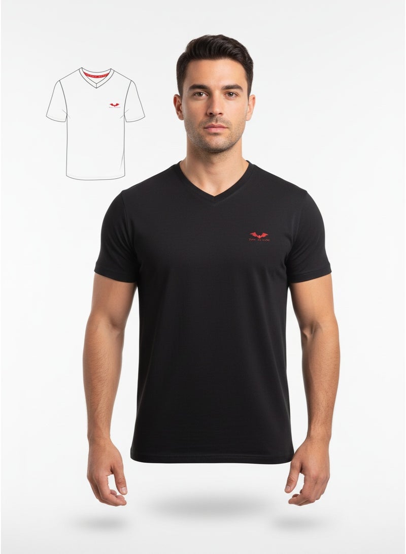 Batman T-SHIRTS MENS BATMAN 2PCS PCK V-NECK SS GB - Image 2