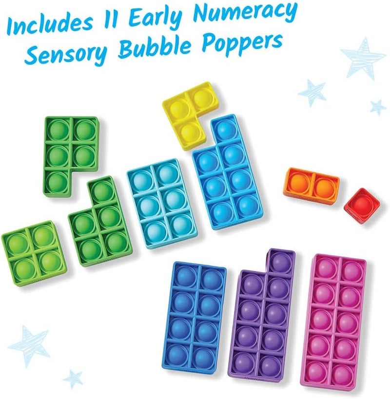 hand2mind hand2mind Early Numeracy Sensory Bubble Poppers Pop Fidget Toys for Classroom Counting Toys Adding  Subtracting Tools for Kids Fraction Manipulatives Montessori Math Materials Fine Motor Toys - Image 2