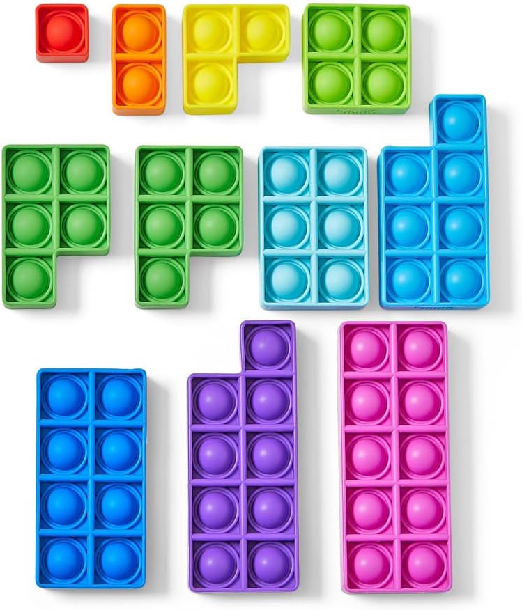 hand2mind hand2mind Early Numeracy Sensory Bubble Poppers Pop Fidget Toys for Classroom Counting Toys Adding  Subtracting Tools for Kids Fraction Manipulatives Montessori Math Materials Fine Motor Toys - Image 1