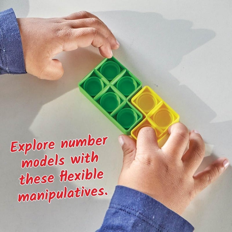 hand2mind hand2mind Early Numeracy Sensory Bubble Poppers Pop Fidget Toys for Classroom Counting Toys Adding  Subtracting Tools for Kids Fraction Manipulatives Montessori Math Materials Fine Motor Toys - Image 3