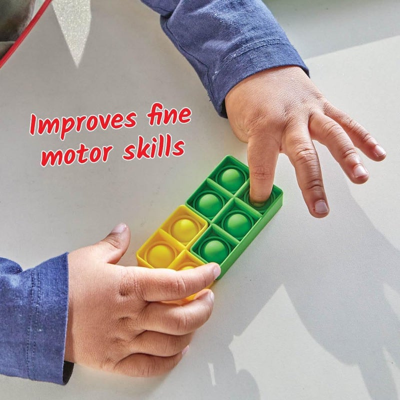 hand2mind hand2mind Early Numeracy Sensory Bubble Poppers Pop Fidget Toys for Classroom Counting Toys Adding  Subtracting Tools for Kids Fraction Manipulatives Montessori Math Materials Fine Motor Toys - Image 4