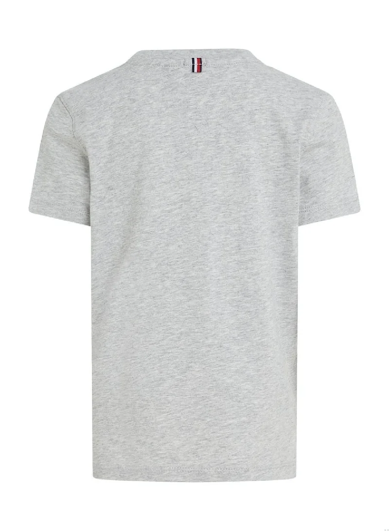 تومي هيلفيغر Boys' Short Sleeves T-Shirt - Cotton, Grey