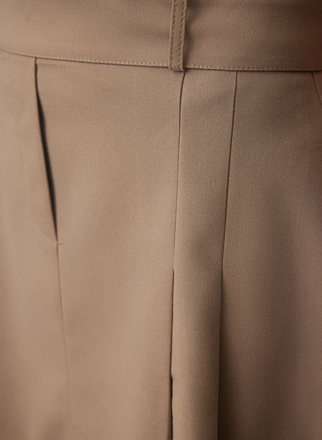 trendyol Dark Beige Mini Length Woven Skirt  - Image 4