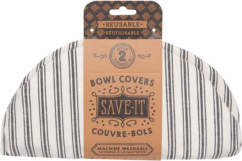 Now Designs Now Designs Ticking Stripe Bowl Cover Set of 2 2023028 - Image 5