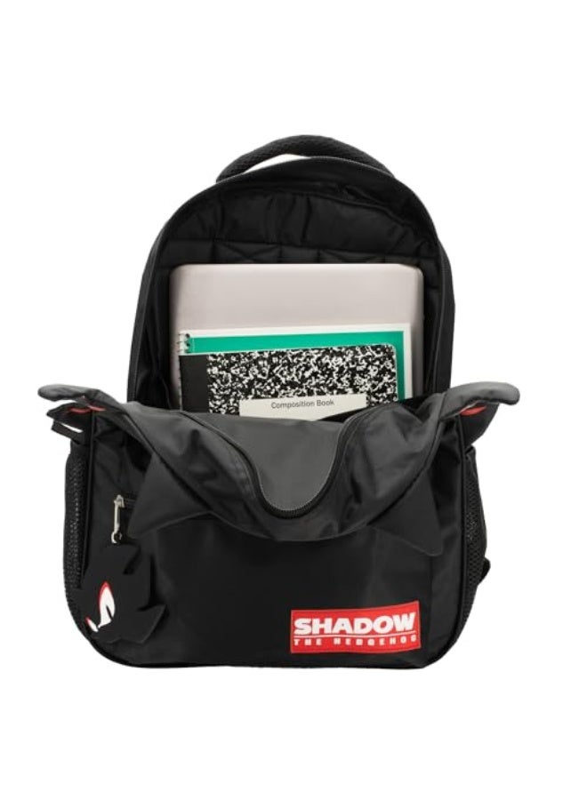 NIBEMINENT Shadow The Hedgehog Backpack for Boys & Girls, Shadow 16 Inch Schoolbag with 3D Features, Durable School Bag for Kids - Image 4