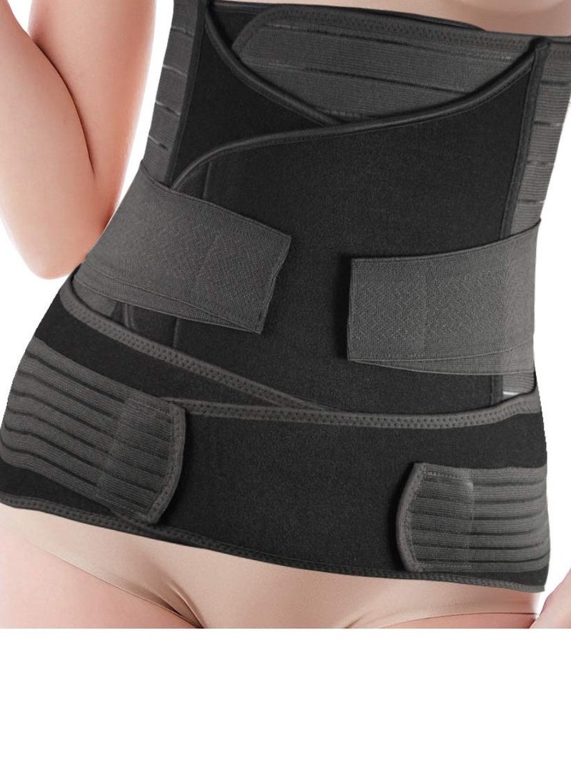 كابتن تيك 3 in 1 Postpartum Belly Wrap for Recovery and Slimming, Waist and Pelvis Support Girdle - Image 1