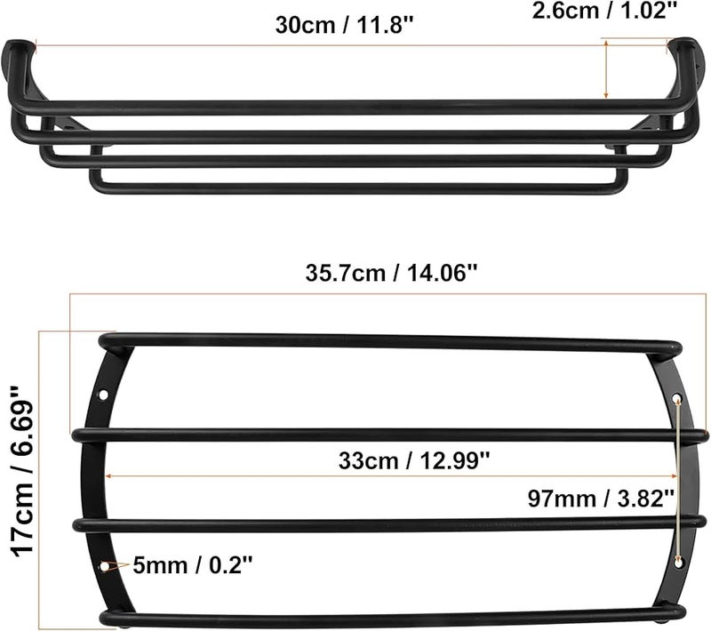 Universal 12 Inch Black Metal Car Subwoofer Speaker Grill Cover Guard - Image 3
