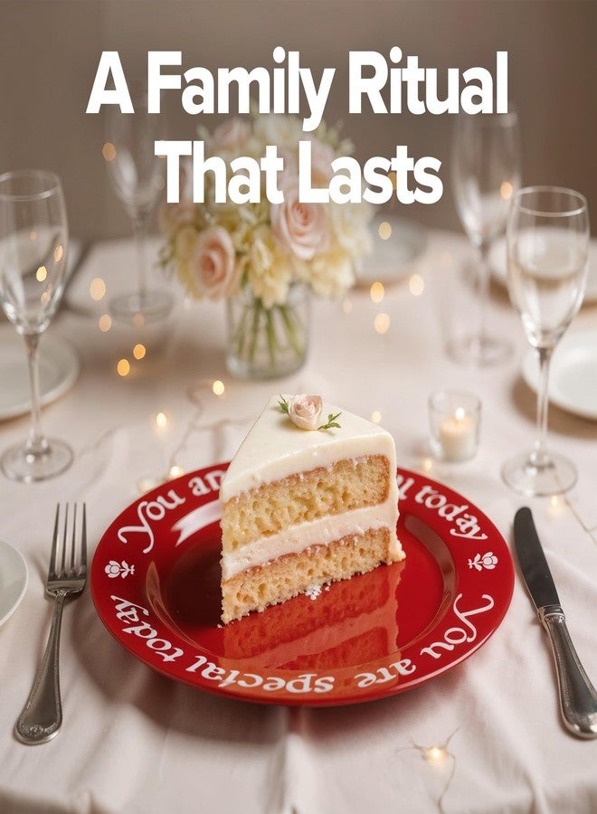 Waechtersbach "You Are Special Today" Red Plate - Original Waechtersbach - Celebration Dish - Iconic Gift for Birthdays, Mother's Day & Milestones - German Ceramic Tradition - Dishwasher Safe, Incl. Gift Box - Image 4