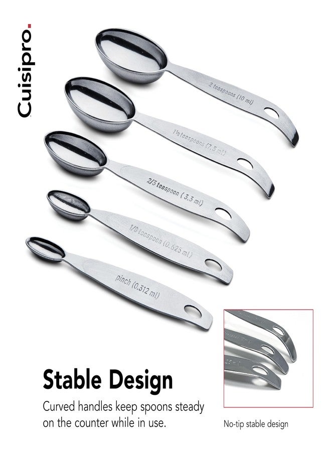 CUISIPRO Odd-Size Measuring Spoon SS 5pc Set - Image 5