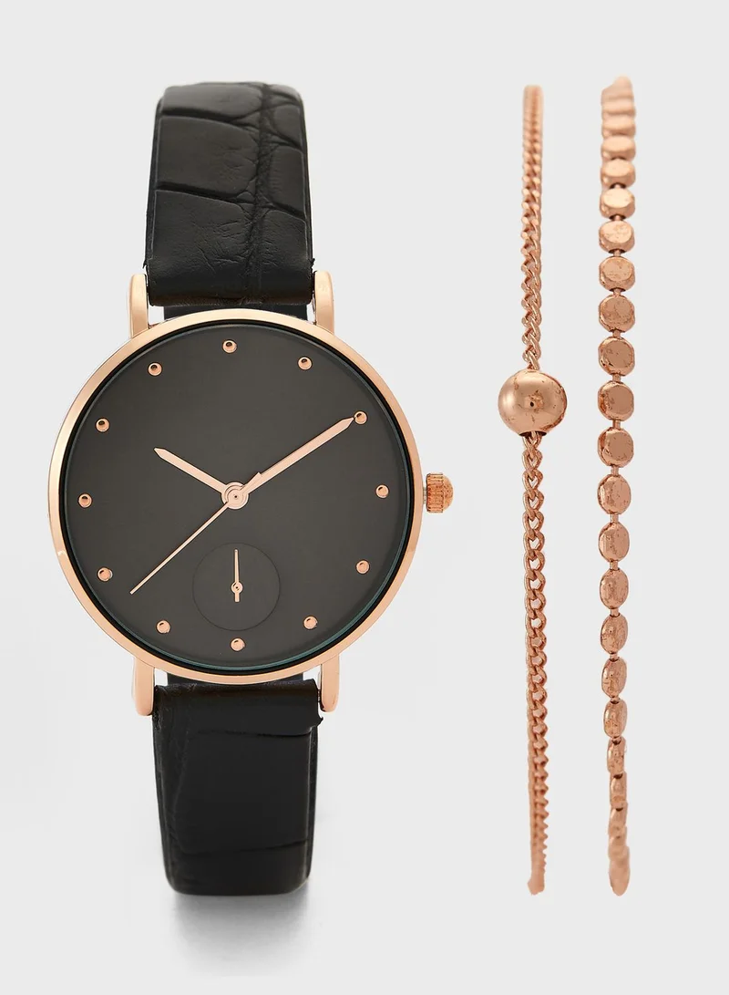Ginger Watch and Bracelet Gift Set